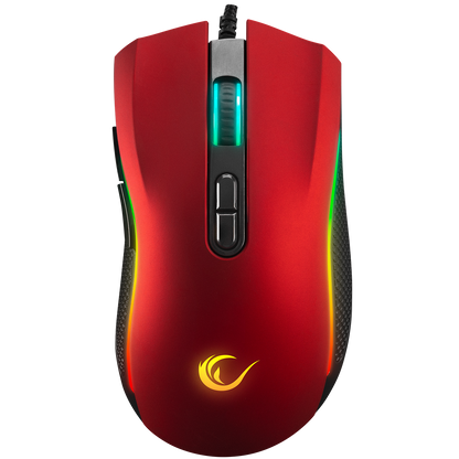 SMX-R44 V2 Makrolu Kırmızı 12800 DPI RGB Ledli 80 Million Huano Switch Gaming Oyuncu Mouse - Rampage