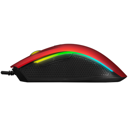 SMX-R44 V2 Makrolu Kırmızı 12800 DPI RGB Ledli 80 Million Huano Switch Gaming Oyuncu Mouse - Rampage
