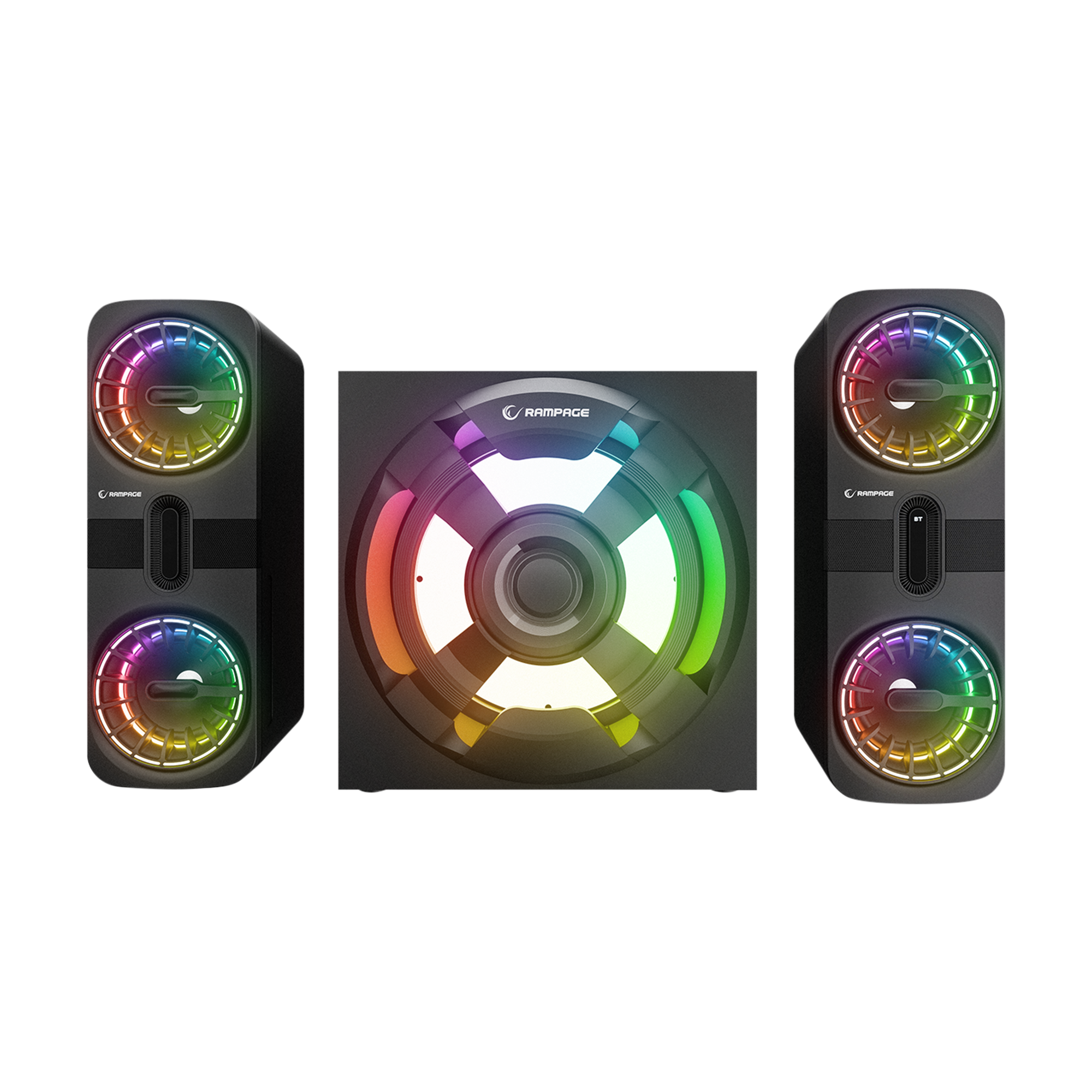 Rms-311 Shard 2+1 80W Usb-Bluetooth,HMDI,Optica Rgb Speaker-Siyah