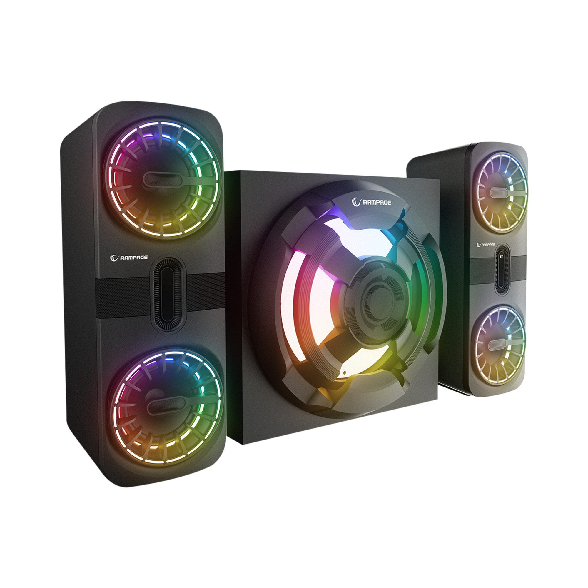 Rms-311 Shard 2+1 80W Usb-Bluetooth,HMDI,Optica Rgb Speaker-Siyah