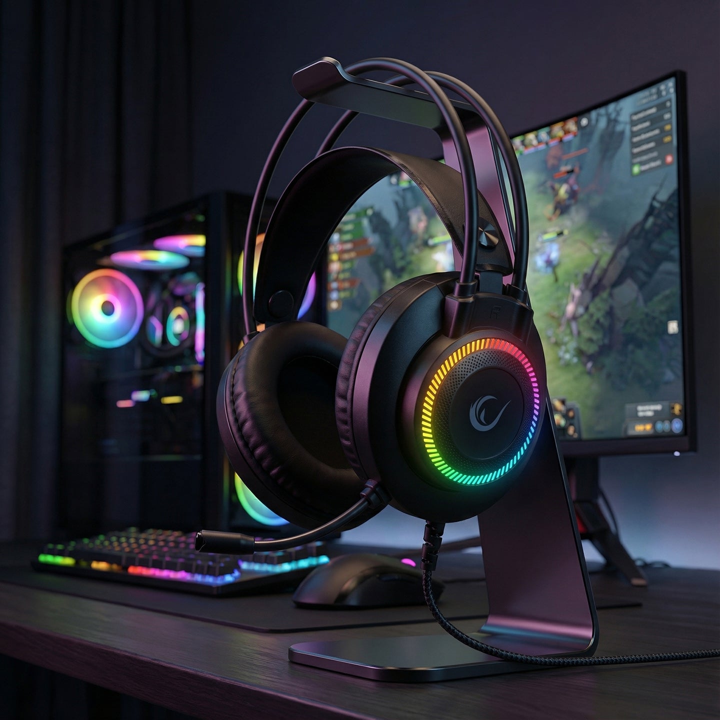 3.5mm 3D Surround Oyuncu Kulaklığı