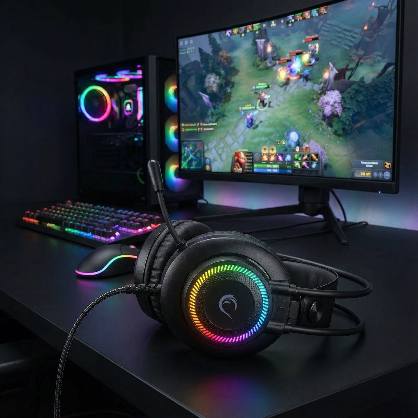 3.5mm 3D Surround Oyuncu Kulaklığı