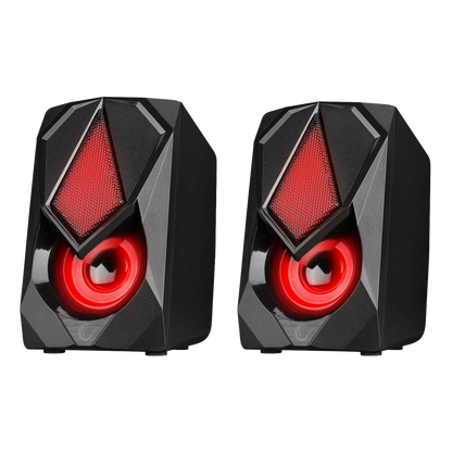 Rms-G19 2.0 LED Multimedia Speaker-Black