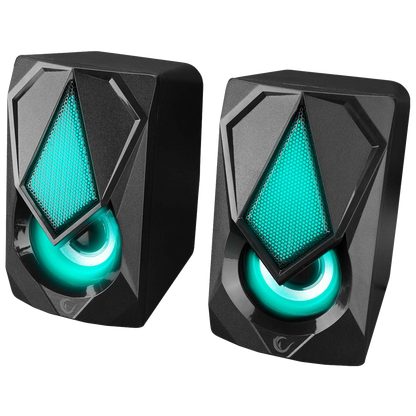 Rms-G19 2.0 LED Multimedia Speaker-Black