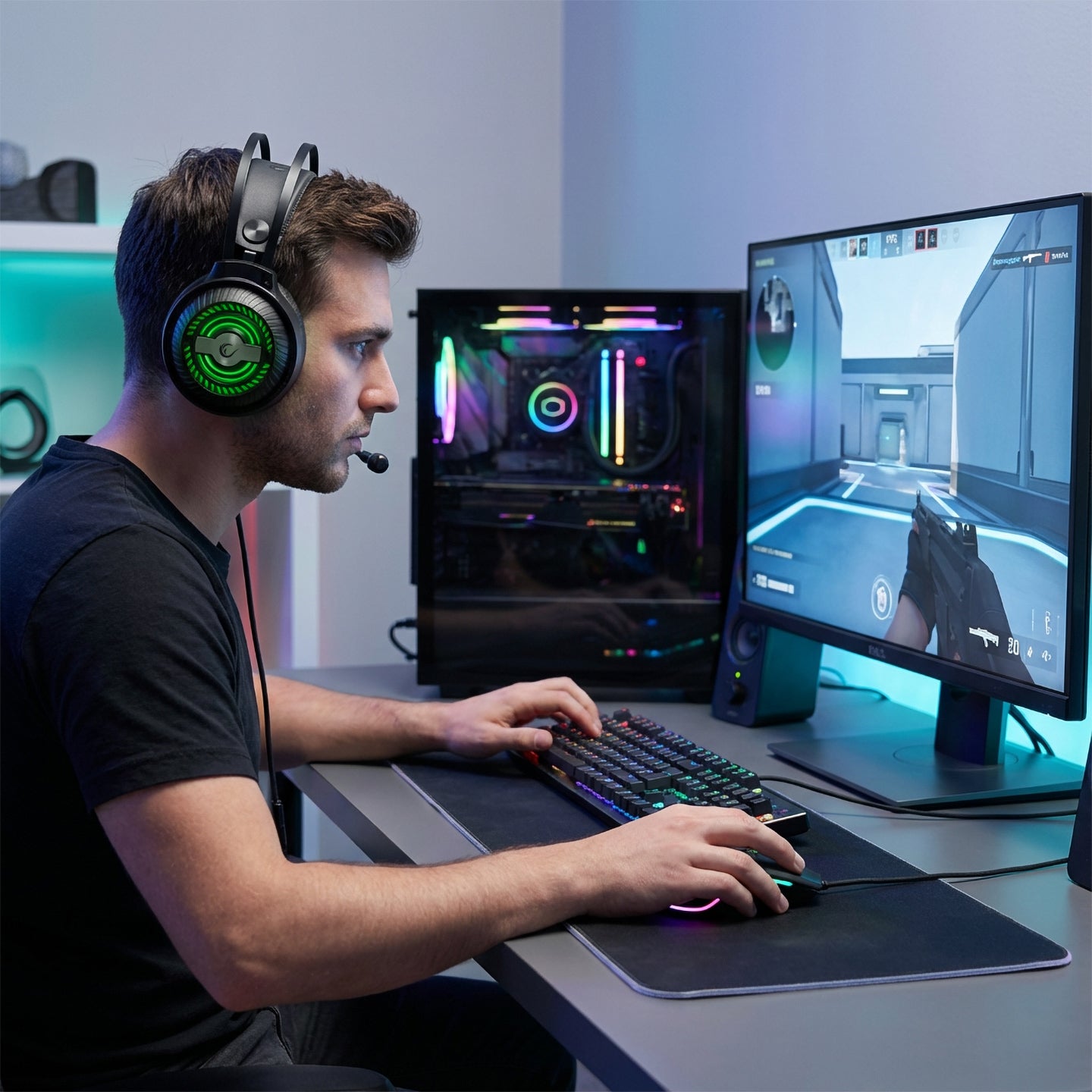 Rm-K29 Thunder 3.5mm Gaming Headset-Black – Rampage