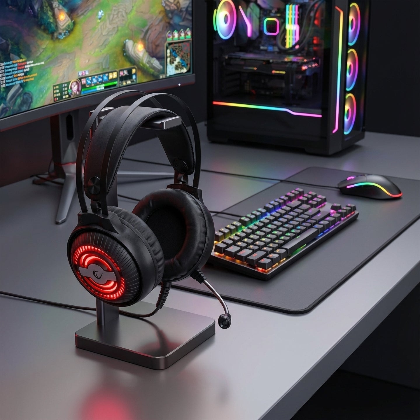 Rm-K29 Thunder 3.5mm Gaming Headset-Black – Rampage