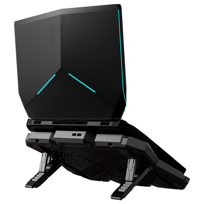 6 Fanlı RGB LCD Göstergeli 17.3 inç Notebook Soğutucu Stand