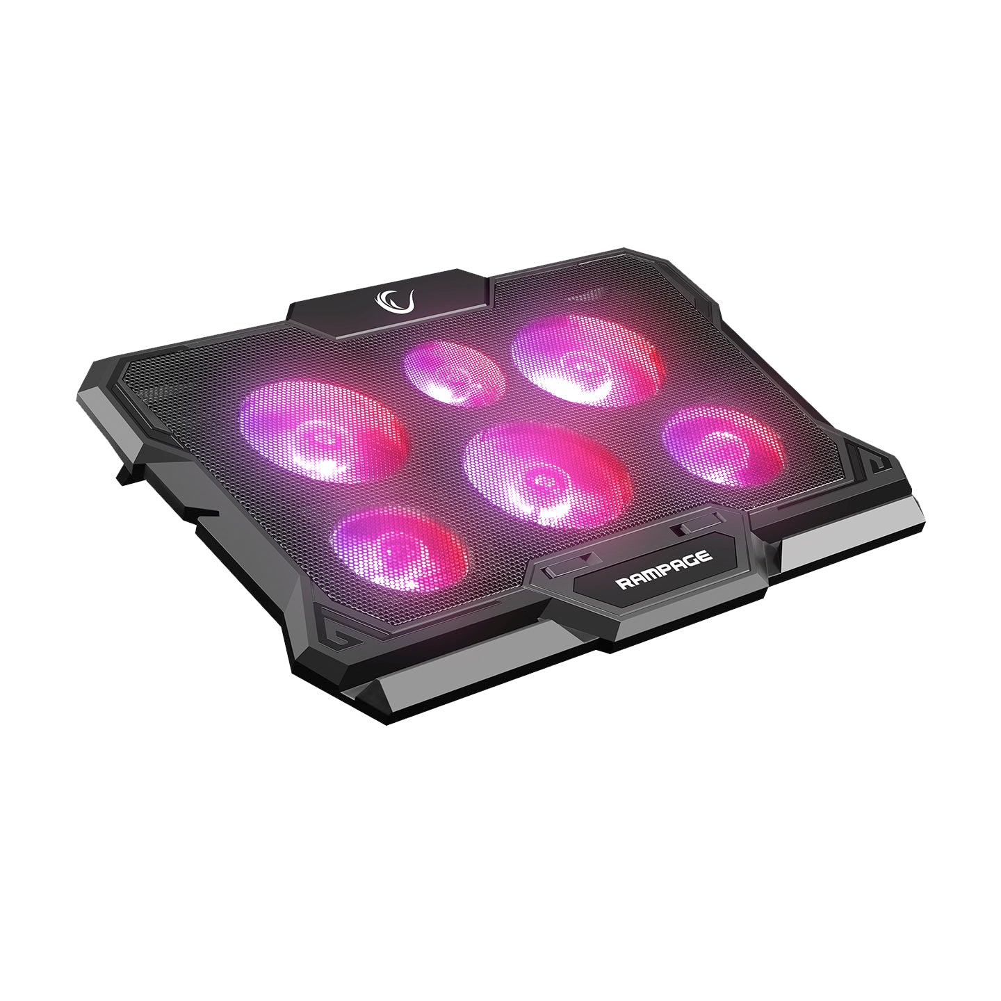AD-RC10 X-GUST Siyah 6 Fanlı Rainbow 10 - 17 inç Notebook Soğutucu Stand