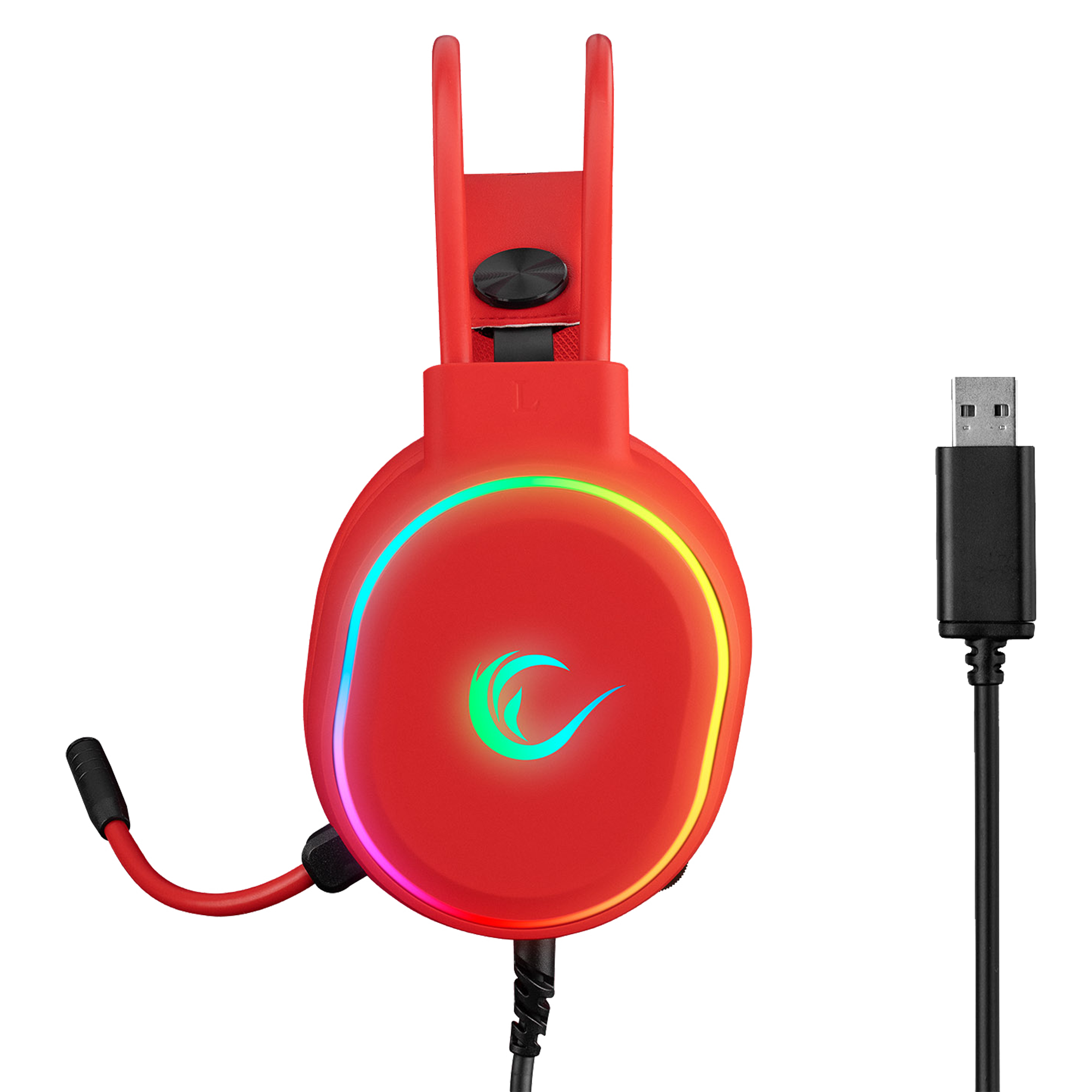 Roque RGB 7.1 Oyuncu Kulaklığı-Kırmızı