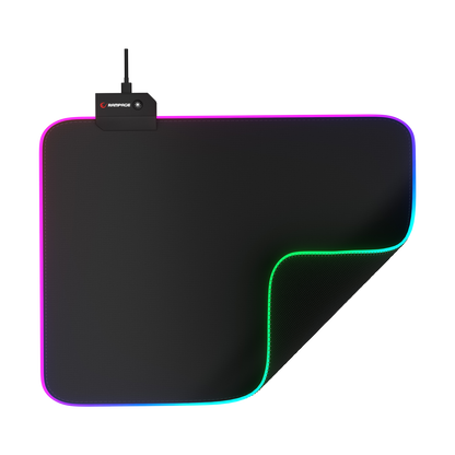 Mp-21 25x33 cm RGB Gaming Mouse Pad-Black
