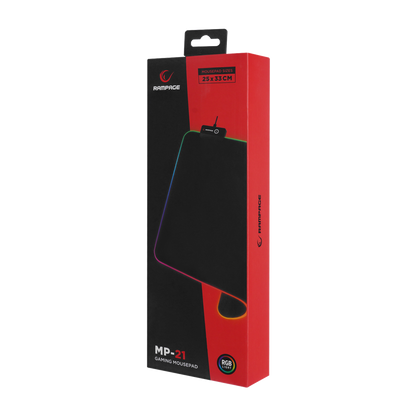 Mp-21 25x33 cm RGB Gaming Mouse Pad-Black