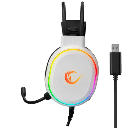 Roque RGB USB Gaming Headset-White