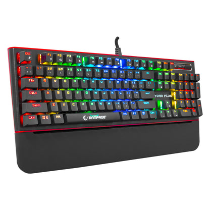 HYDRA R6 PLUS Aluminyum Kaplama Mavi Switch Gaming Mekanik Klavye - Rampage