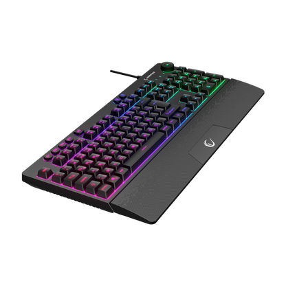 KB-GX65 SIMULA USB RGB Illuminated 4 Macro Key Wrist Rest Gaming Keyboard