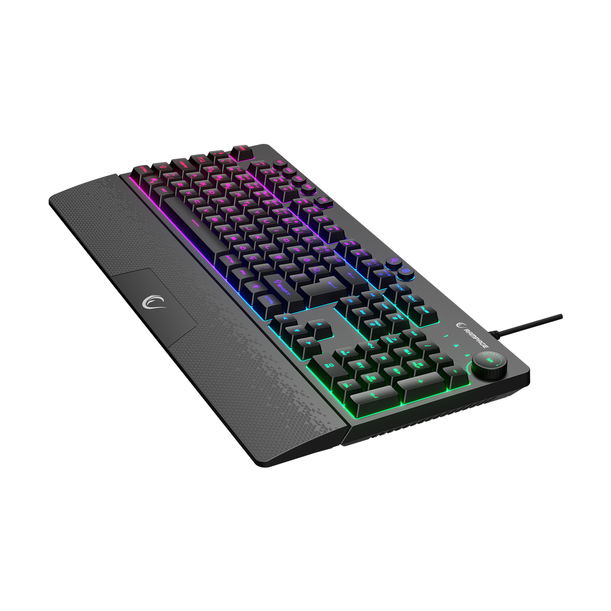 RGB 4 Makro Tuş Bilek Destekli Oyuncu Klavyesi