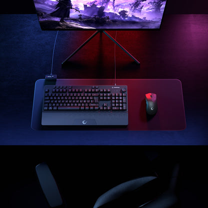 KB-GX65 SIMULA USB RGB Illuminated 4 Macro Key Wrist Rest Gaming Keyboard