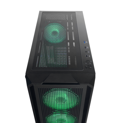 X-CHAIN - Temper Camlı 750W 80 Plus Bronze 4 Adet RGB Fanlı Gaming Oyuncu Kasası