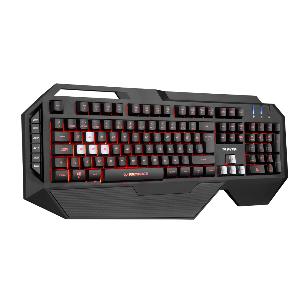 SLAYER KB-R11 Siyah USB Tuş Aydınlatmalı Makrolu US Q Gaming Klavye - Rampage