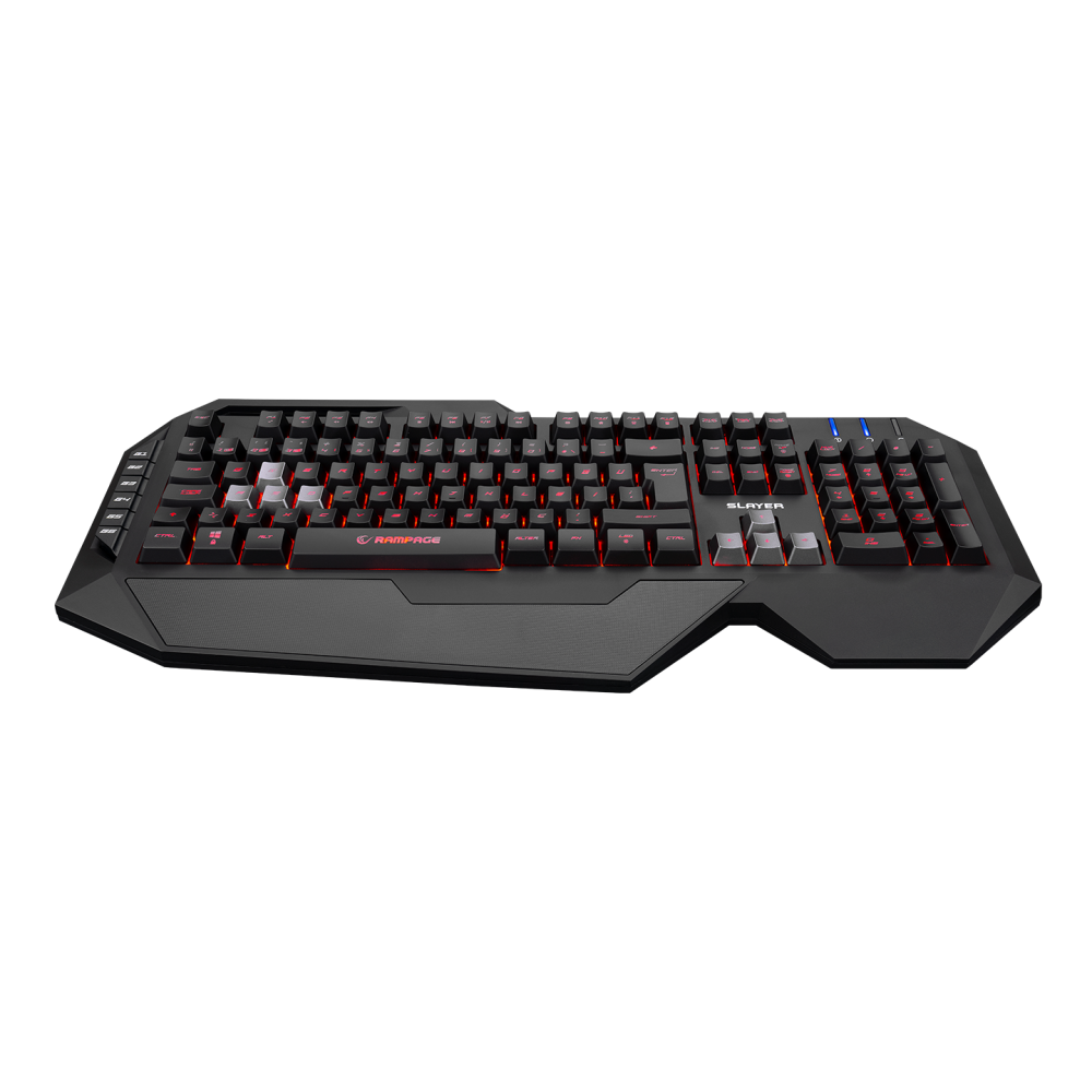 SLAYER KB-R11 Siyah USB Tuş Aydınlatmalı Makrolu US Q Gaming Klavye - Rampage