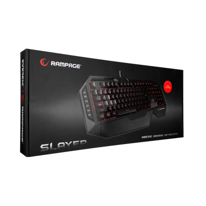 SLAYER KB-R11 Siyah USB Tuş Aydınlatmalı Makrolu US Q Gaming Klavye - Rampage
