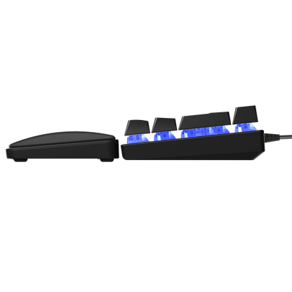 Plower K60 US Layout Bilek Destekli Blue Switch Oyuncu Klavye-Siyah