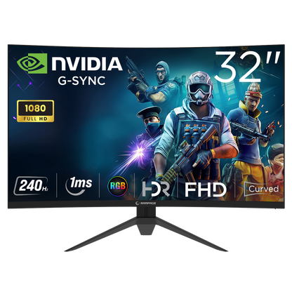 32" 240Hz 1ms CSOT VA FHD Freesync HDR RGB PC Curved Oyuncu Monitörü
