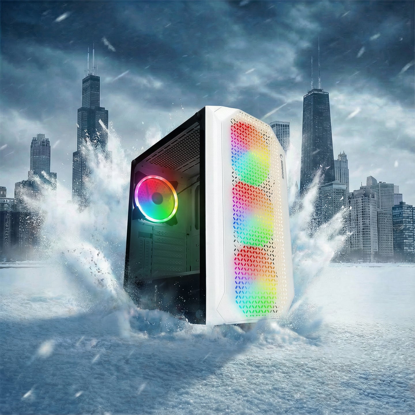 KAME出品 Zuko 600W 80+ Bronze Metal Panel Temper Cam Atx Mid-T Oyuncu