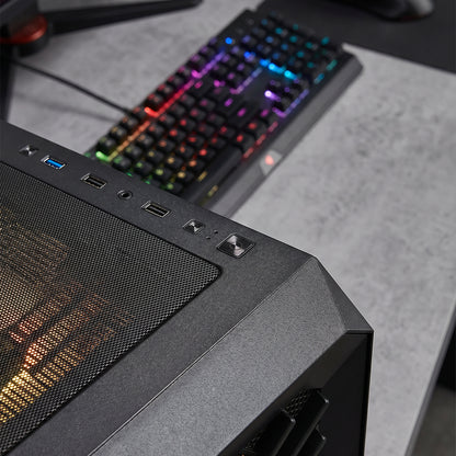 Spear 750W 80+ Bronze 4xRGB Auto Fan Atx Mid-T Oyuncu Kasası-Siyah