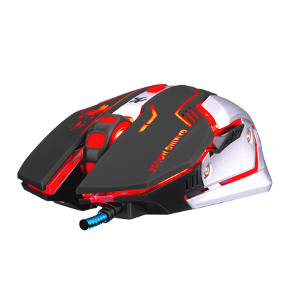 KM-R77 Siyah Usb 3 Farklı Ledli Gaming Q Multimedia Klavye + Mouse Set - Rampage