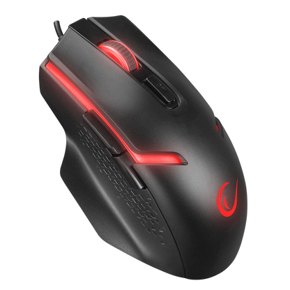 KM-9858 JAZZY Siyah Rainbow Backlight Makro Tuşlu Gaming Klavye + 3600 dpi Mouse Set - Rampage