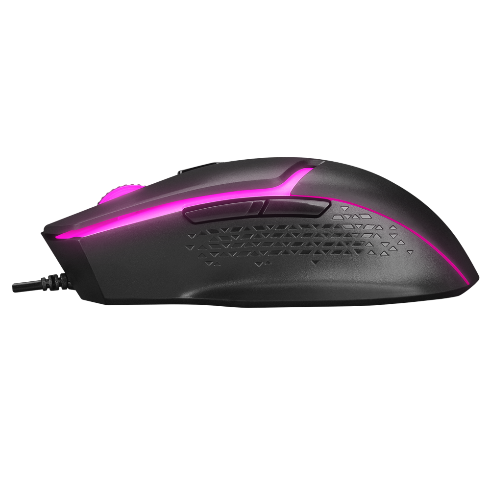 KM-9858 JAZZY Siyah Rainbow Backlight Makro Tuşlu Gaming Klavye + 3600 dpi Mouse Set - Rampage