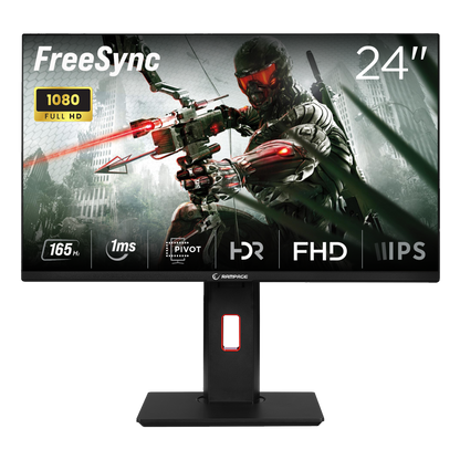 Rage RG24R165 24'' 165Hz BOE IPS FHD RGB Freesync HDR Pivot PC Flat Gaming Monitor