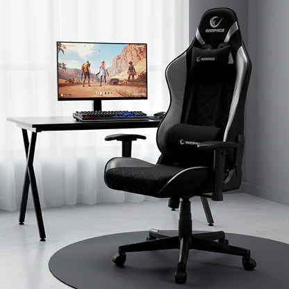 KL-R83 Carbon High-End Non-Sweating Fabric Gaming Chair-Gray/Black