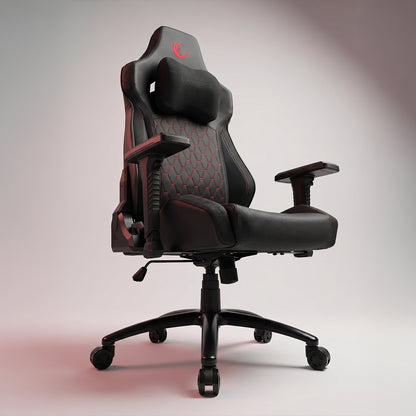 KL-R73 Comfort High-Level Non-Sweating Fabric Gaming Chair-Gray/Black