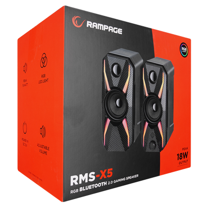 RMS-X5 2.0 Siyah Multimedia Gaming USB Speaker