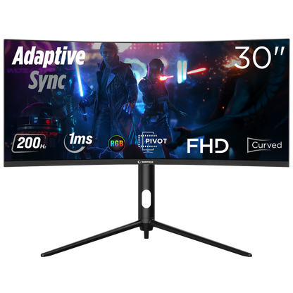 Raiden RA30R200C 30 inç 200Hz AUO VA WFHD AdaptiveSync Curved Oyuncu Monitörü
