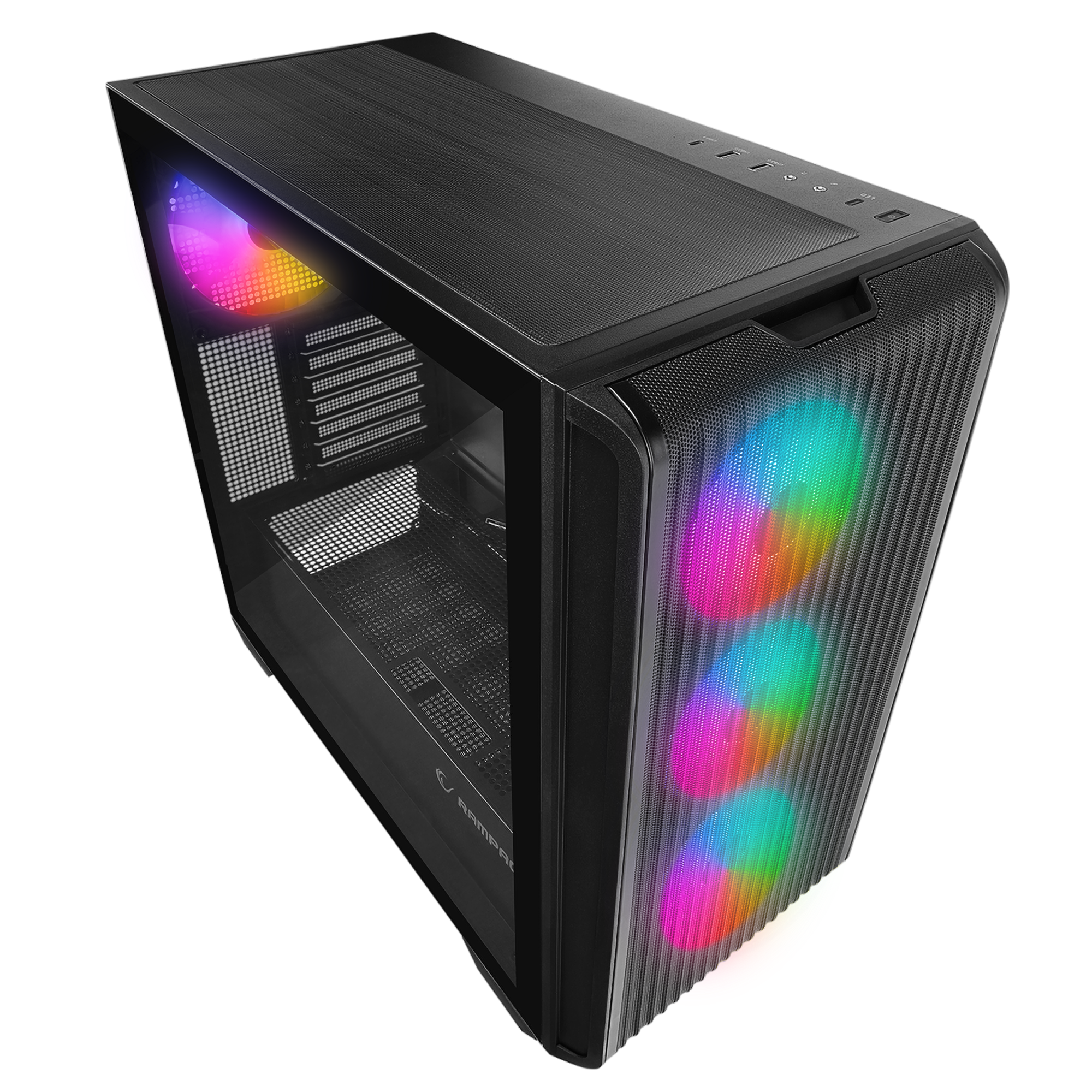 Mesh Atx Mid-T Oyuncu Kasası-Siyah