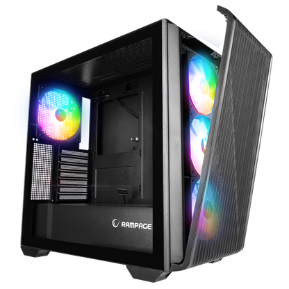 Mesh Atx Mid-T Oyuncu Kasası-Siyah