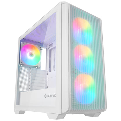 CRAFT Beyaz Mesh ATX Mid-T Gaming Oyuncu Kasası - Rampage