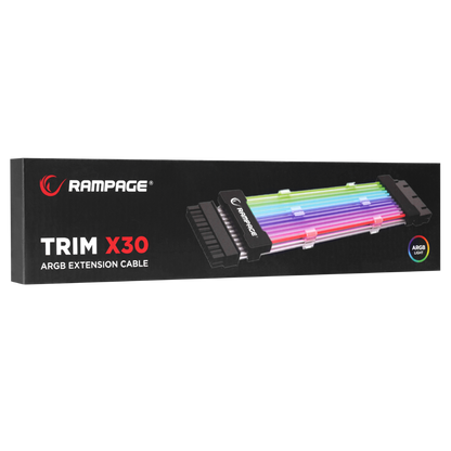TRIM X30 18AWG ARGB ATX Power Supply 24Pin Uzatıcı Kablo - Rampage
