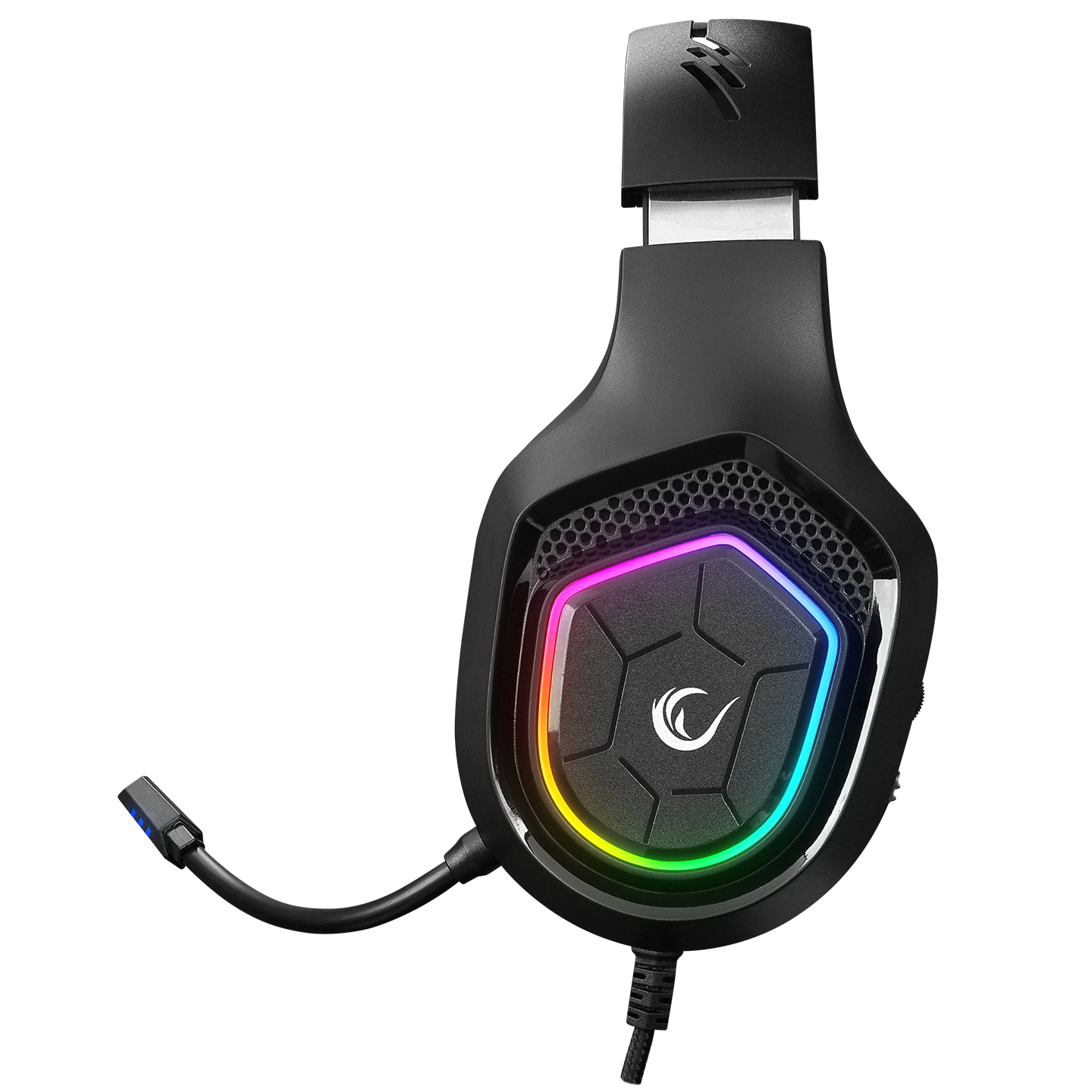 RM-K90 VECTOR Siyah RGB Led Type-C Gaming Mikrofonlu Oyuncu Kulaklığı