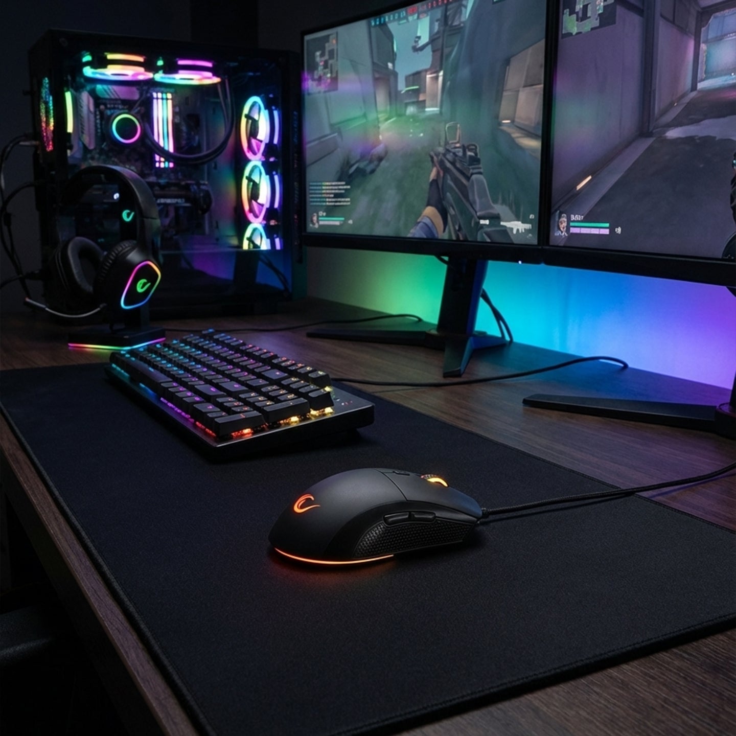 Radiant M1 Makrolu 7200 dpi RGB Oyuncu Mouse-Siyah