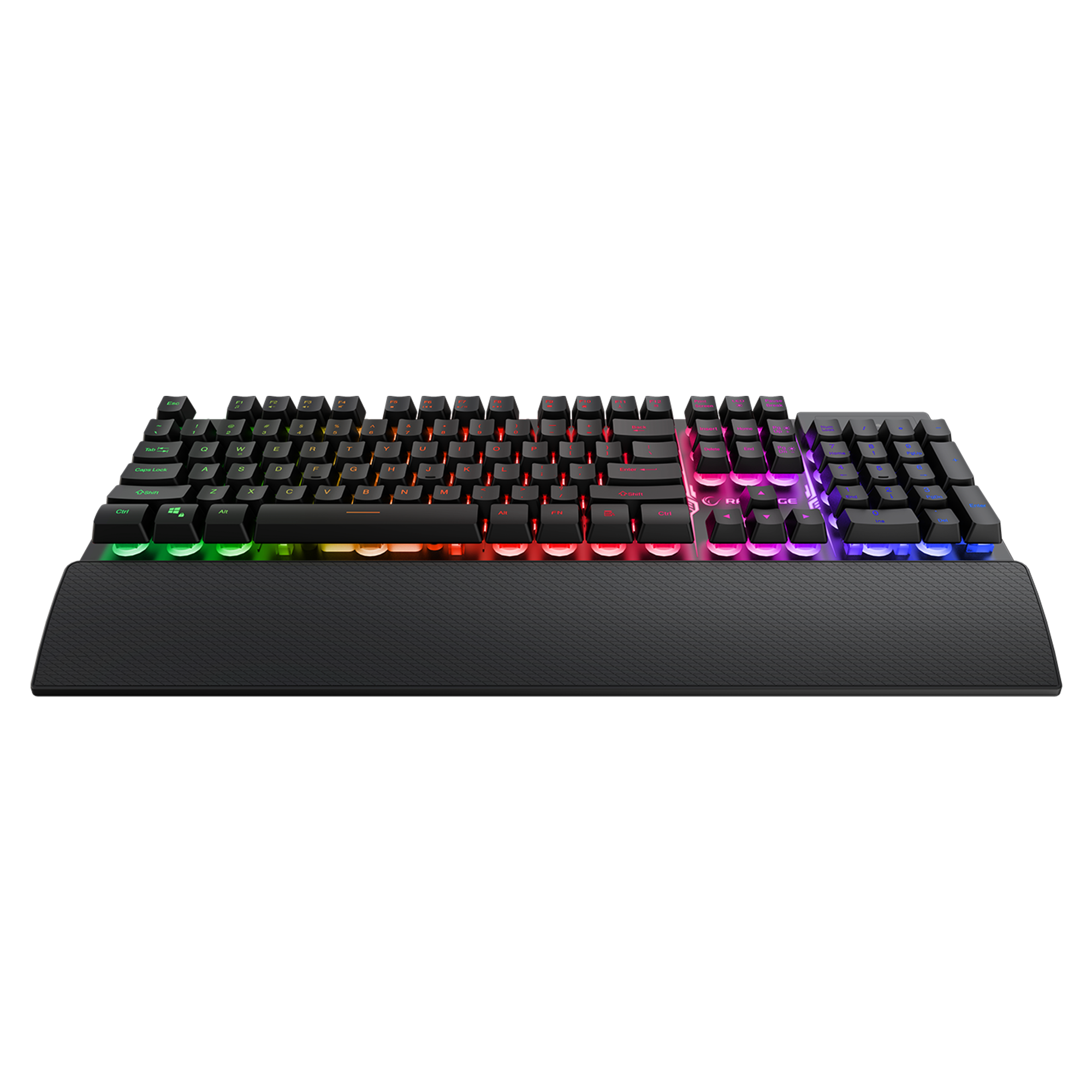 Km-Rx7 Fortuna V2 Gökkuşağı Combo English Oyuncu Klavye + 12800 Dpi Mouse Set-Siyah