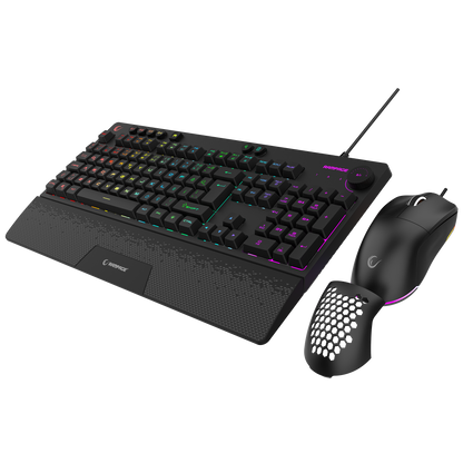 Eclipse RGB Gaming Keyboard Mouse Set-Black