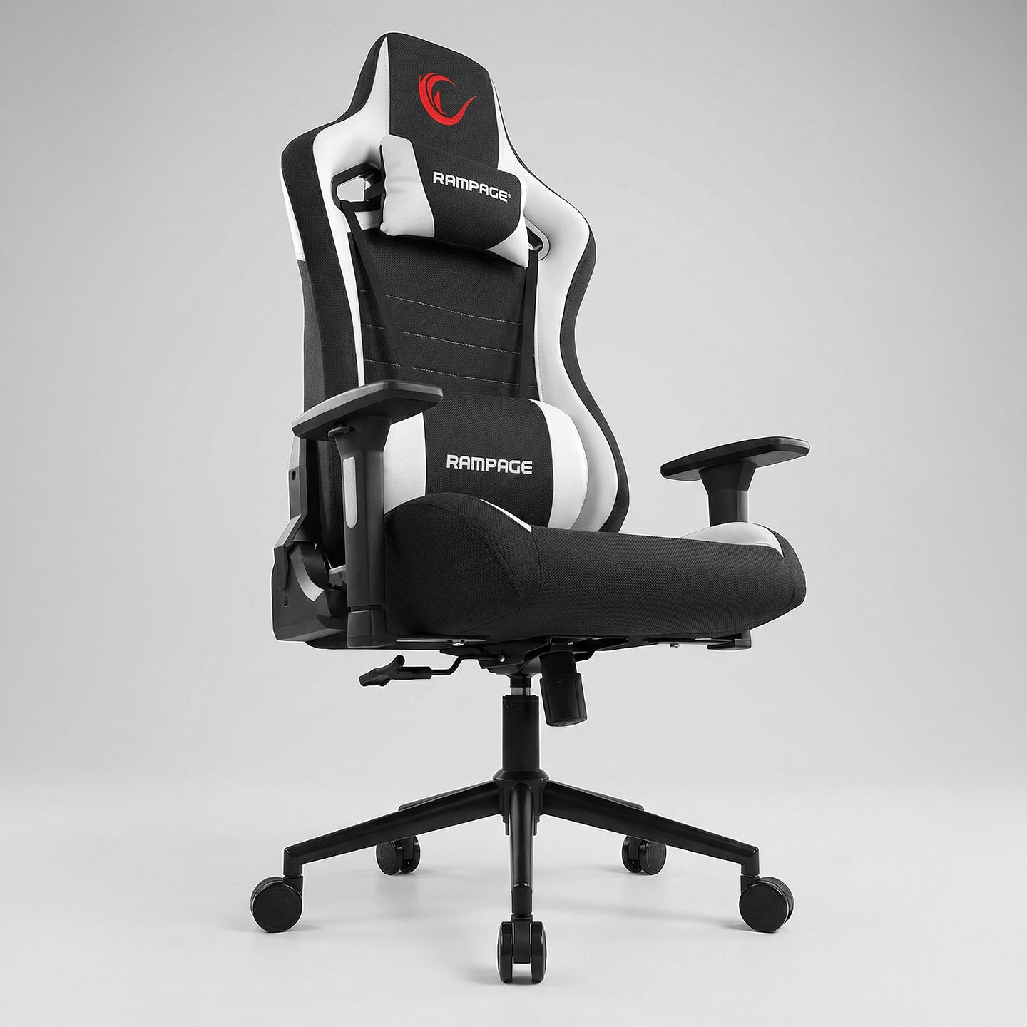 KL-R59 Nova Gaming Chair-Black/White – Rampage