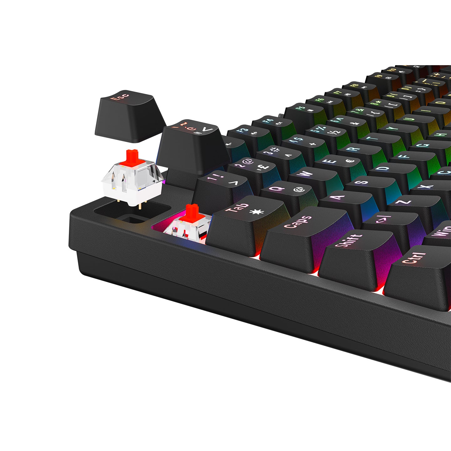 Enigma 75 Red Switch Mechanical Gaming Keyboard – Rampage