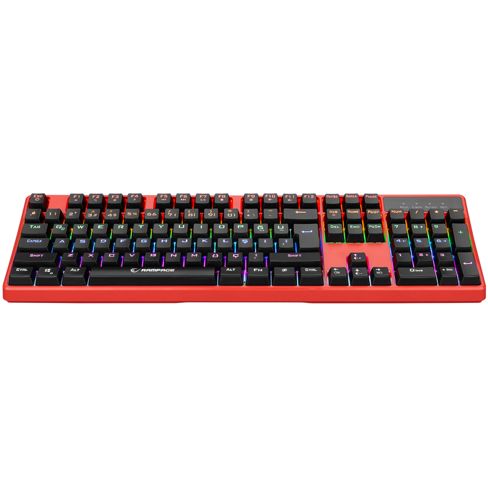 KB-R18 Myth Kırmızı Mekanik Gaming Oyuncu Klavyesi - Rampage
