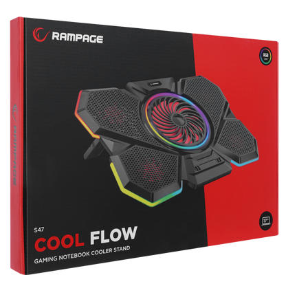 S47 Coolflow 5 Adet Fan 12-17.3 inç Notebook Soğutucu Stand