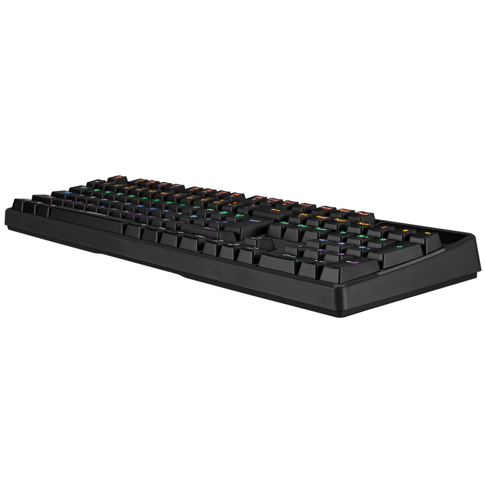KB-R18 Myth Siyah USB Gökkuşağı Aydınlatmalı Q Mekanik Gaming Klavye - Rampage