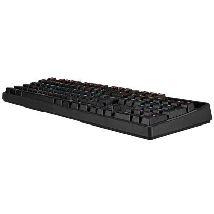 KB-R18 Myth Siyah USB Gökkuşağı Aydınlatmalı Q Mekanik Gaming Klavye - Rampage